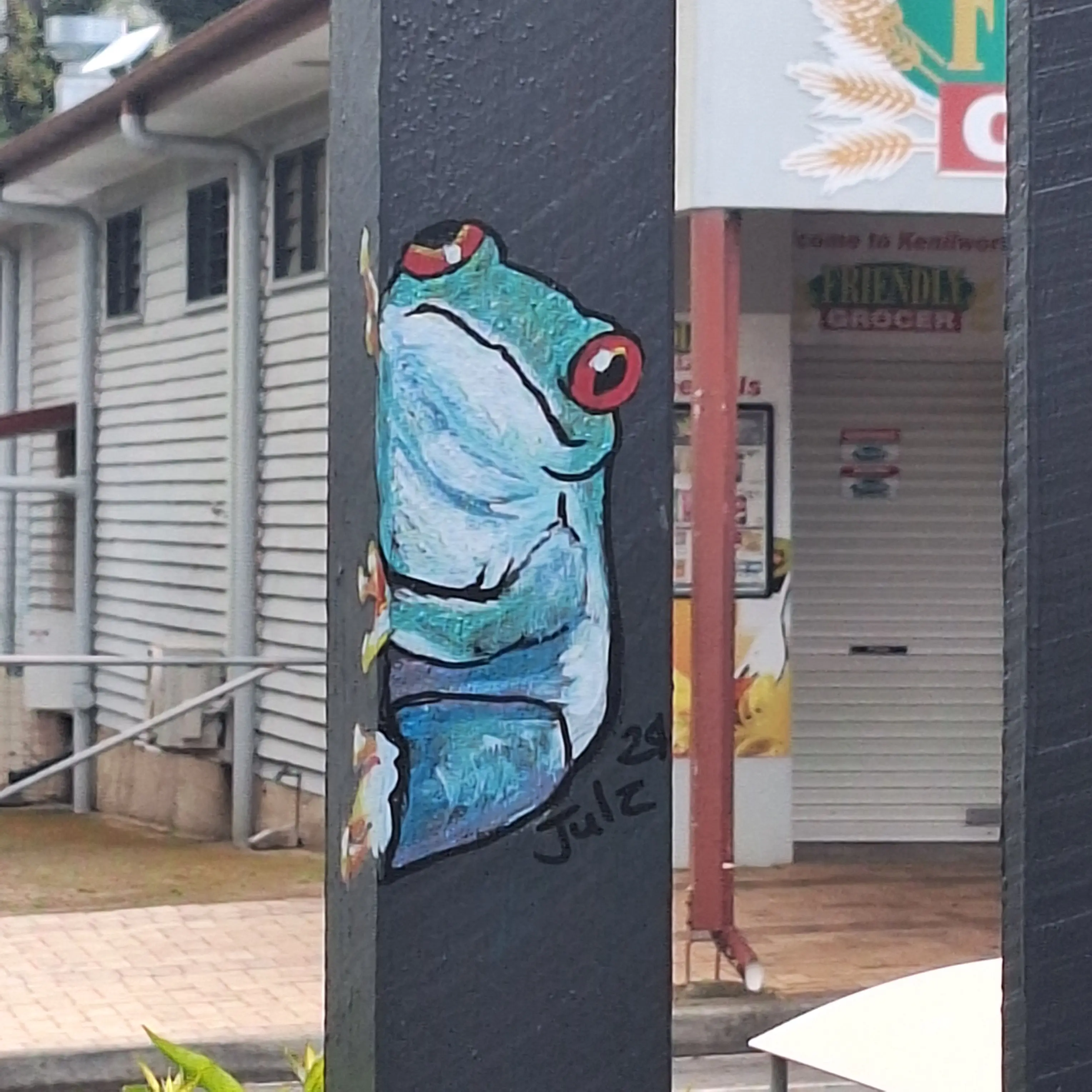 Frog mural
